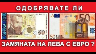 Питаме Ви: Одобрявате ли замяната на лева с евро?