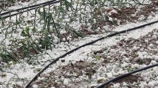 Градушка удари внезапно – вижте повече